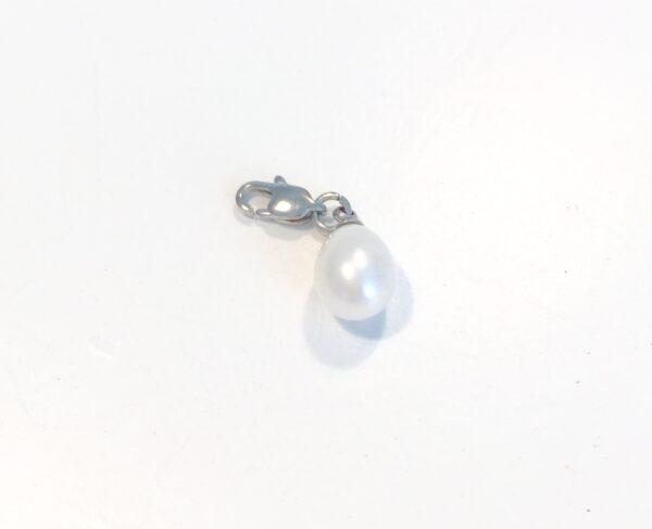 Smykkevedhæng perle sølv