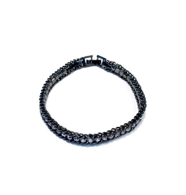armbånd kæde:zirkon -sort